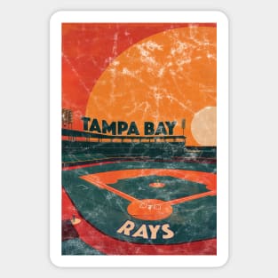 Midcentury Tampa Bay Rays Stadium Sticker